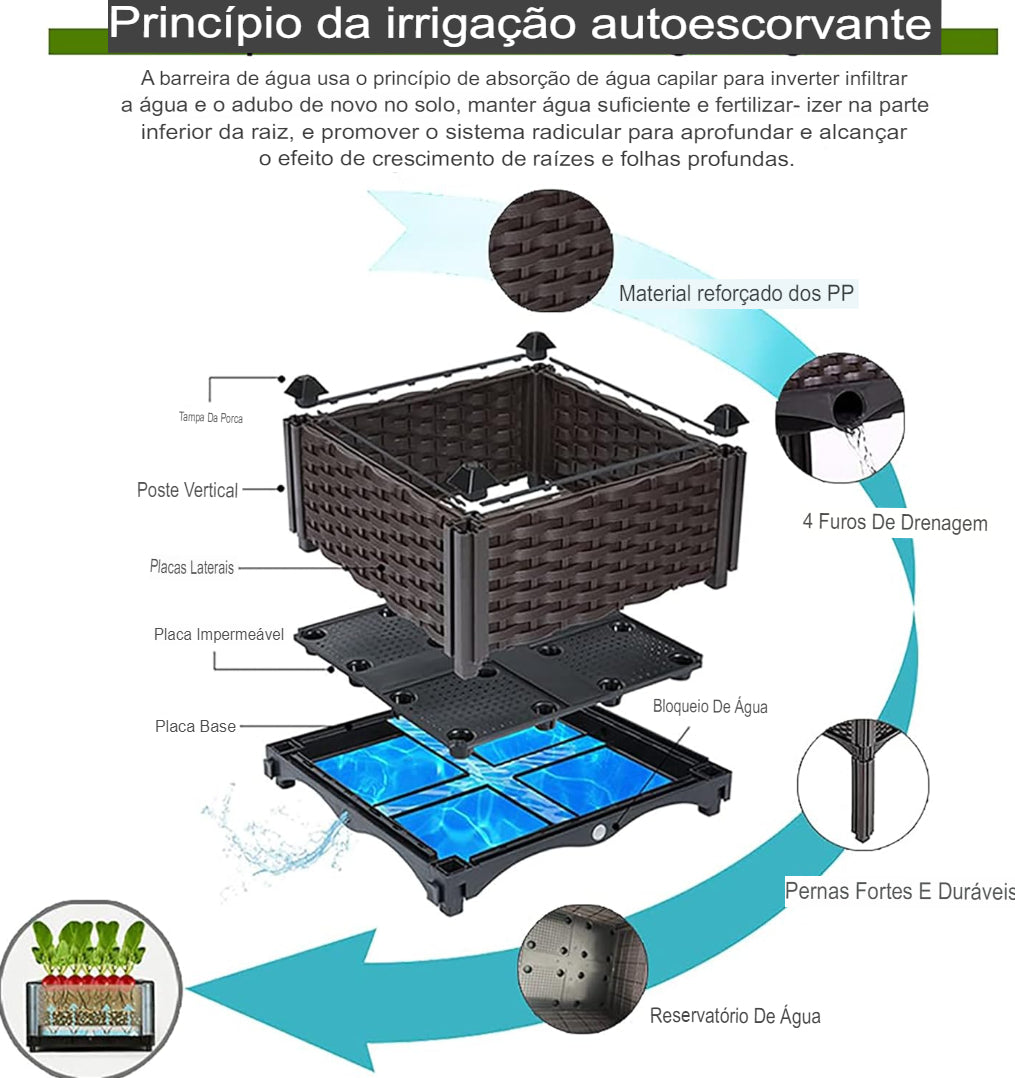 Jardim Vertical Modular Home Garden®️