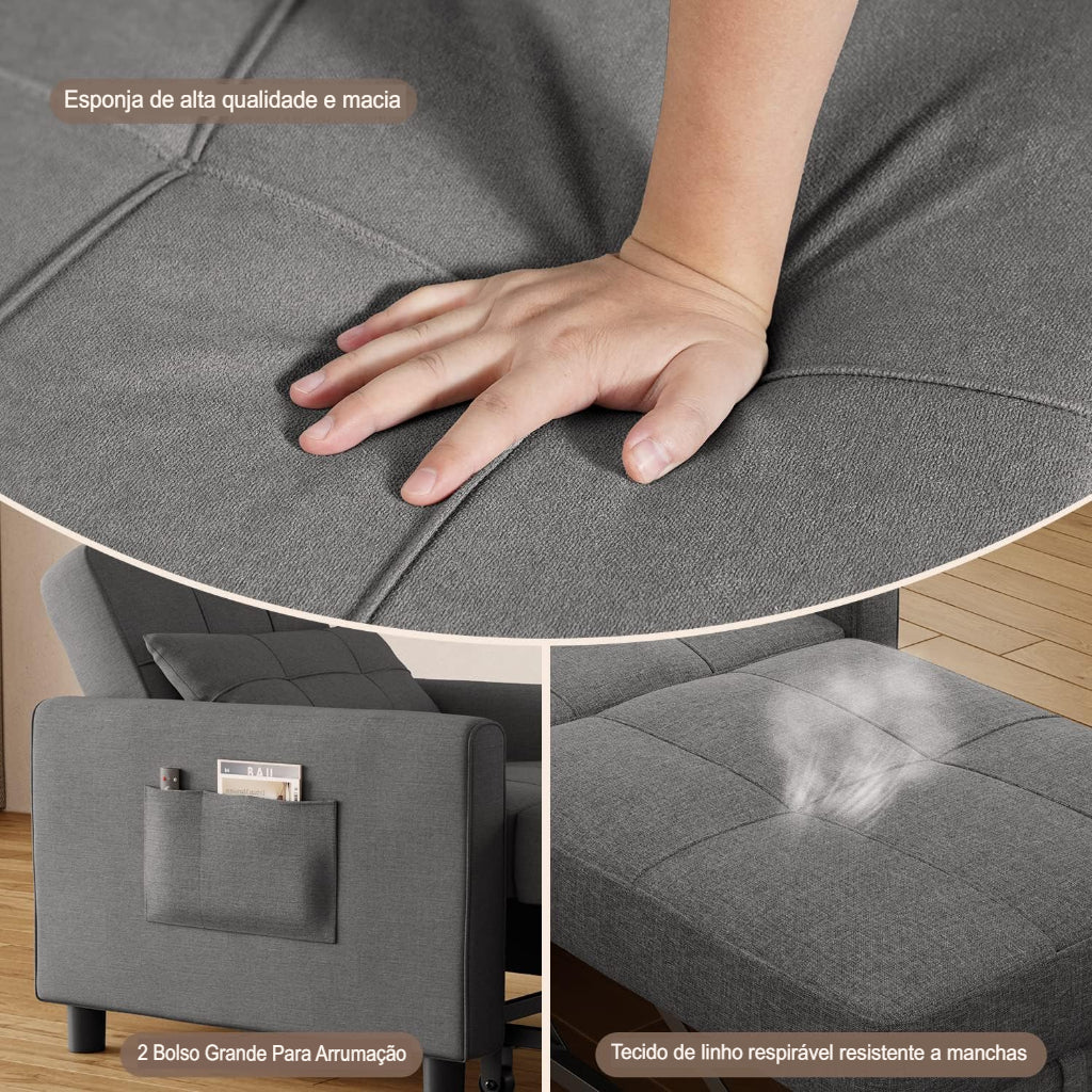 Poltrona-Cama Versátil Brooke™ – Design Inteligente e Conforto 2 em 1