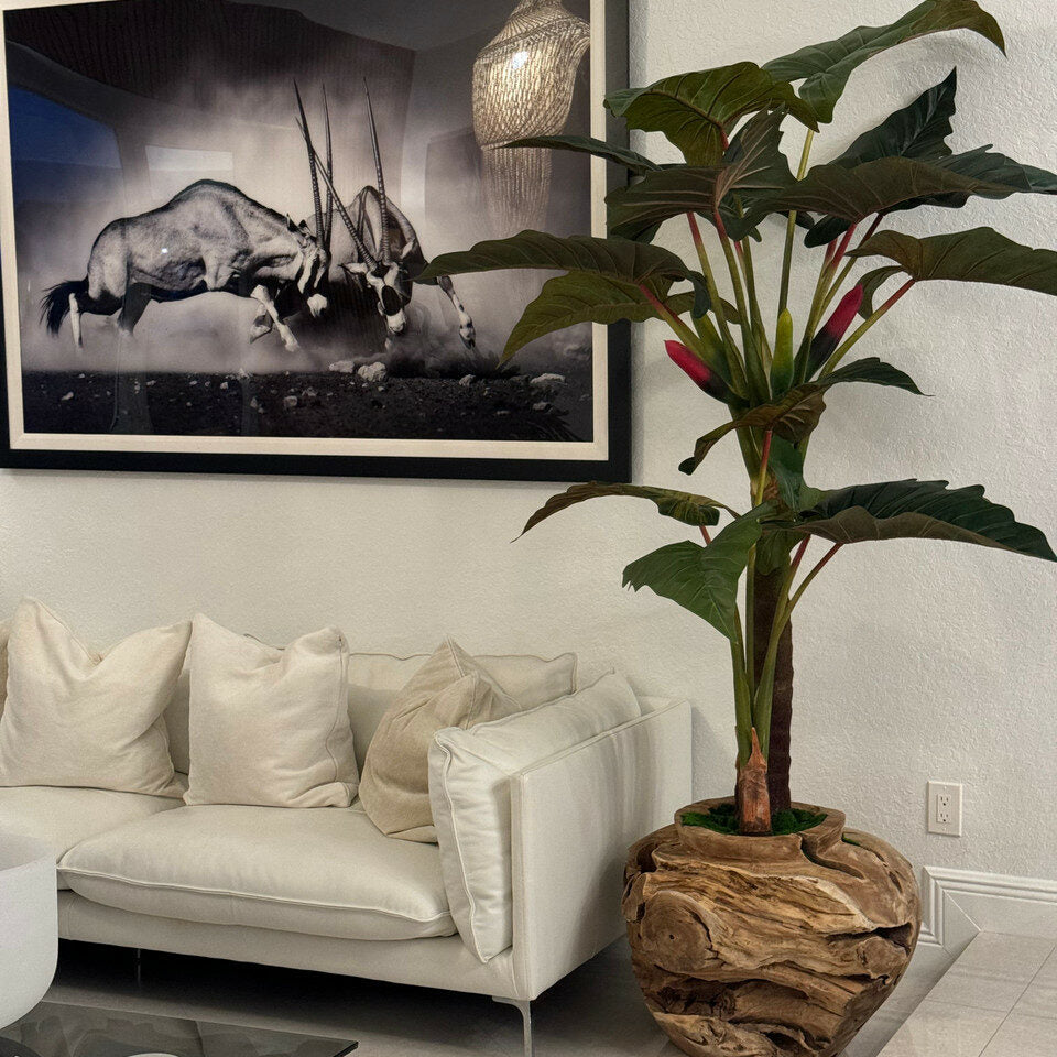 Coleção Plantas Artificiais Ultra Realista + Vaso Home Design®️