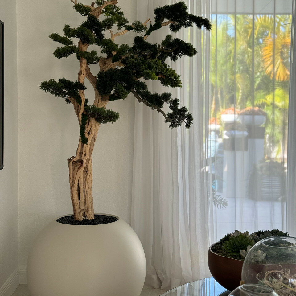 Coleção Plantas Artificiais Ultra Realista + Vaso Home Design®️