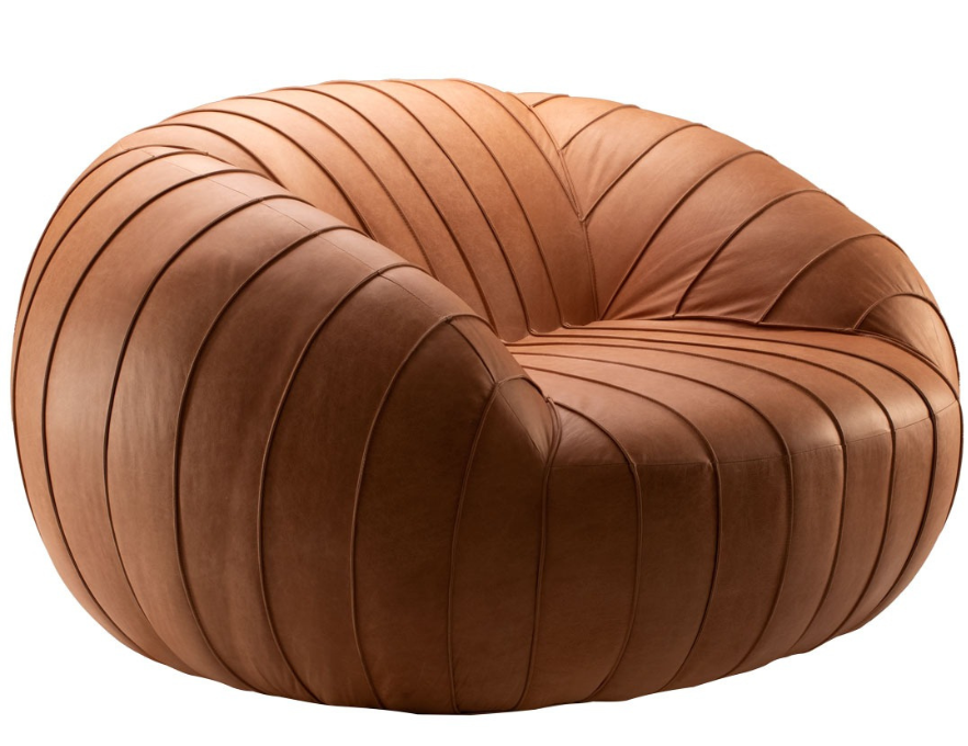 Poltrona Guida Couro Natural