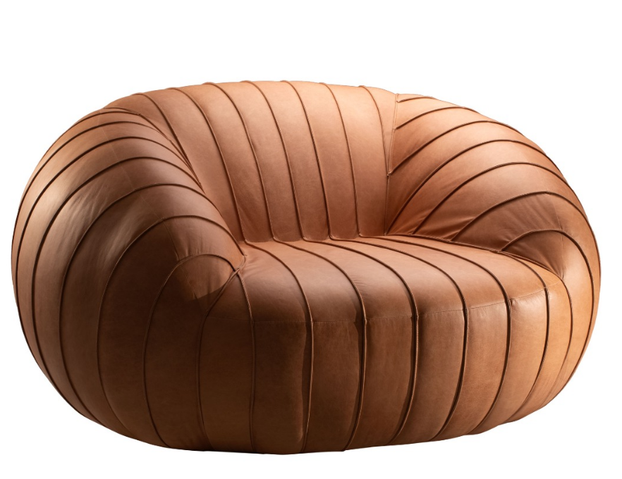 Poltrona Guida Couro Natural