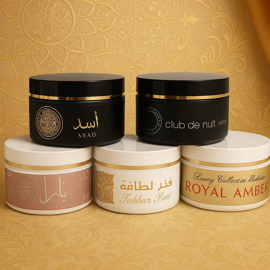 Creme Hidratante Corporal Árabe Asad, Yara, Fakhar Rose, Club de Nuit, Royal Amber, Sabah, Angel, Pote Grande 250ml